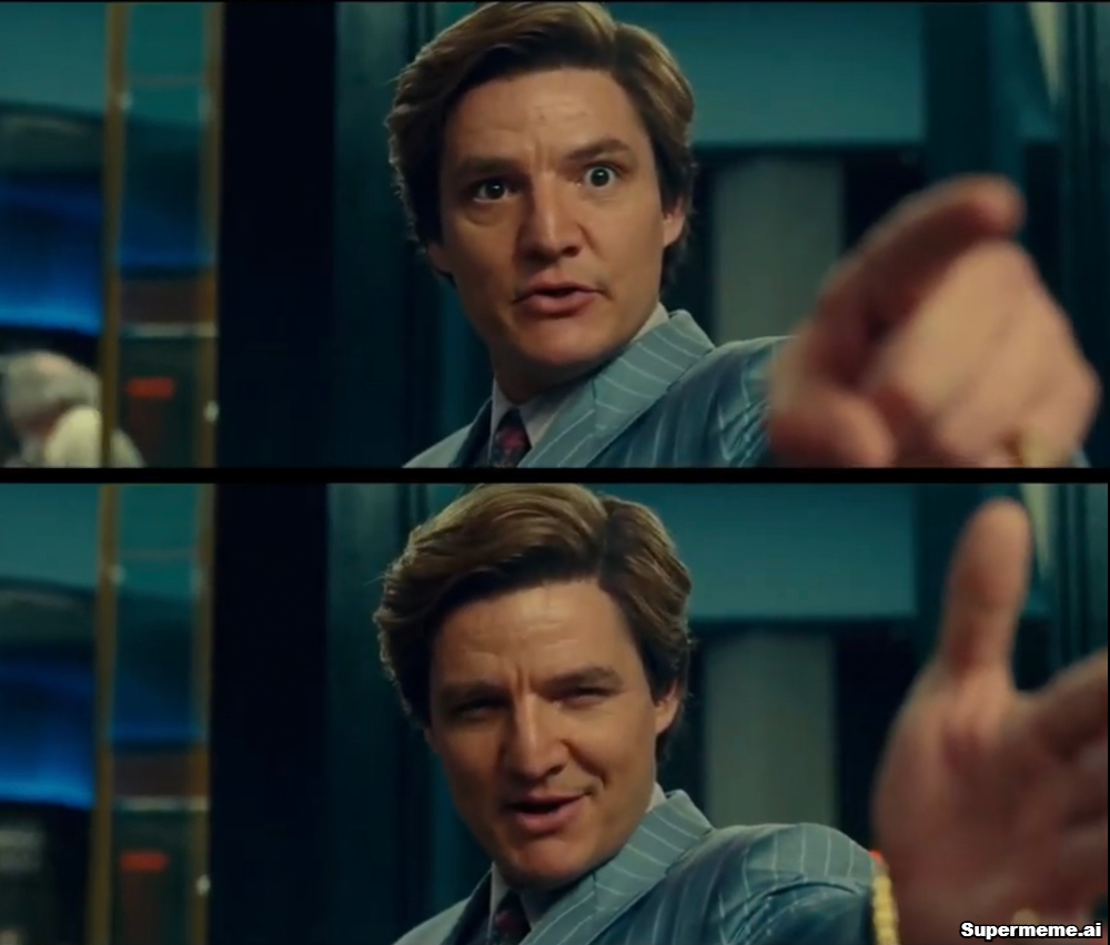 Pedro Pascal Pointing